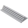 vidaXL Threaded Rod 900 pcs Silver Steel