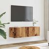 vidaXL TV Cabinets Wall-mounted 2 pcs Old Wood 100x30x30 cm