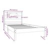 vidaXL Bed Frame without Mattress 90x190 cm Single Solid Wood