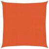 vidaXL Sunshade Sail 160 g/m&sup2; Orange 2x2 m HDPE