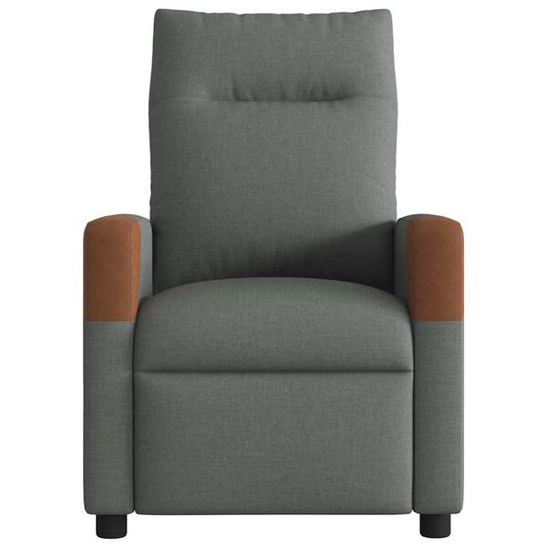vidaXL Massage Recliner Chair Dark grey 69 x 86 x 100 cm Fabric