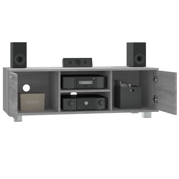 vidaXL TV Cabinet Grey Sonoma 120x40.5x35 cm Engineered Wood
