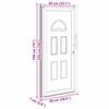 vidaXL Front Door White 98x198 cm
