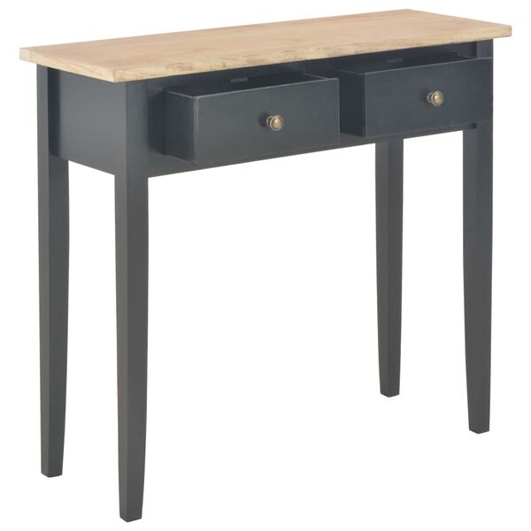 vidaXL Dressing Console Table Black 79x30x74 cm Wood