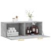 vidaXL Wall Cabinet Concrete Grey 100x36.5x35 cm Engineered Wood