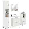 vidaXL Bathroom Furniture Set Wall-mounted 4 pcs High Gloss White