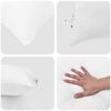 vidaXL Duvet with Pillow 3 pcs White Microfiber