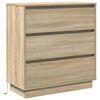 vidaXL Bedside Cabinet Sonoma Oak 71 x 34.5 x 75 cm Engineered wood
