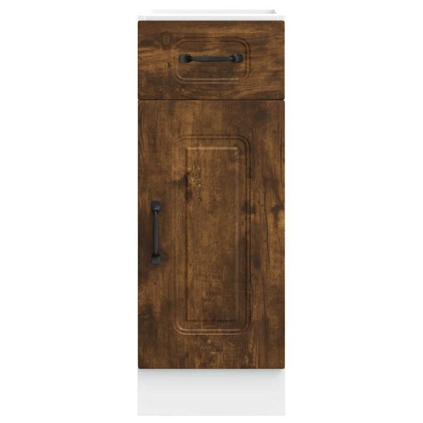 vidaXL Kitchen Base Cabinet Kalmar Smoked Oak Engineered Wood