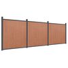 vidaXL Fence Panel Brown 526x186 cm WPC