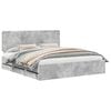 vidaXL Bed Frame with Drawer Concrete Grey 180 x 200 cm Engineer Wood