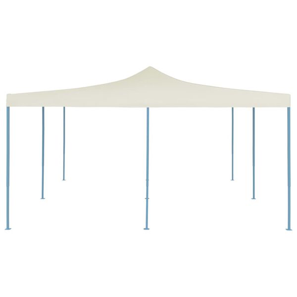 vidaXL Folding Gazebo 5x5 m Cream