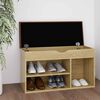 vidaXL Shoe Bench with Cushion Sonoma Oak 80x30x47 cm Engineered Wood