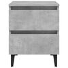 vidaXL Bed Cabinets 2 pcs Concrete Grey 40x35x50 cm Engineered Wood