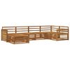 vidaXL Outdoor Sofa Set 6 pcs Natural