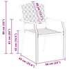 vidaXL Garden Chair 4 pcs Anthracite 56 x 65 x 89 cm Steel