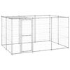 vidaXL Outdoor Dog Kennel Galvanised Steel with Roof 7.26 m²