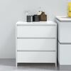vidaXL Sideboard High Gloss White 70x41x75 cm Engineered Wood
