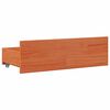 vidaXL Bookcase Bed without Mattress Wax Brown 100x200 cm Solid Wood Pine
