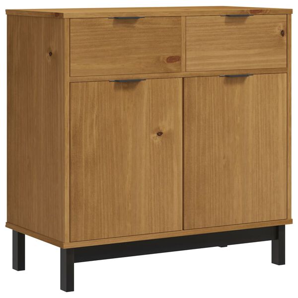 vidaXL Sideboard FLAM 80x40x80 cm Solid Wood Pine