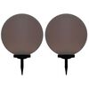 vidaXL Solar Lamp | Set of 2 | White | Polypropylene (PP) | Medium | Solar