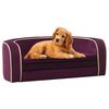 vidaXL Foldable Dog Sofa Burgundy 73x67x26 cm Plush Washable Cushion