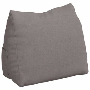 vidaXL Back Pillow Taupe 45 x 20 x 35 cm Fabric