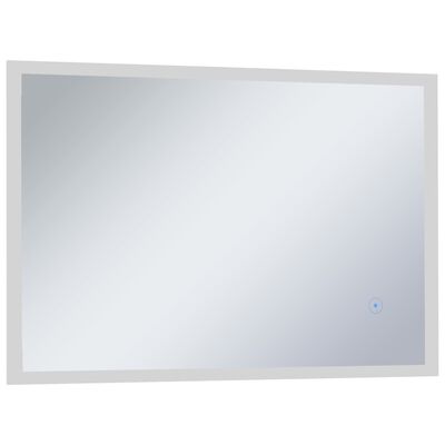 vidaXL Bathroom LED Wall Mirror with Touch Sensor 100x60 cm