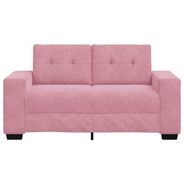 vidaXL Sofa 120cm Pink Poly velvet