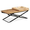 vidaXL Coffee Table Solid Mango Wood 110x55x42 cm