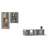 vidaXL 4 Piece TV Cabinet Set Grey Sonoma Engineered Wood