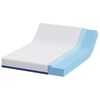 vidaXL Mattress White and Blue 160 x 200 cm Gel-Infused Foam