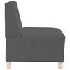 vidaXL Modular Sofa Unit Armless Dark Grey 55 x 74 x 82 cm