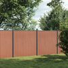 vidaXL Fence Panel Brown 353x186 cm WPC