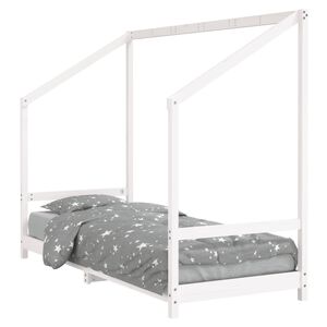 vidaXL Kids Bed Frame White 80x200 cm Solid Wood Pine