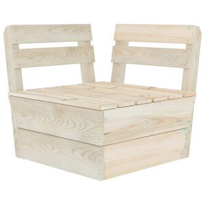 vidaXL Sectional Pallet Corner Sofa Impregnated Spruce Wood