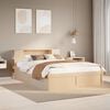 vidaXL Bed Frame without Mattress 120x190 cm Small Double Solid Wood Pine