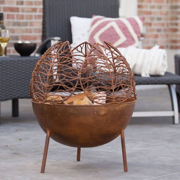 RedFire Handmade Garden Fireplace Narfi Rust Steel