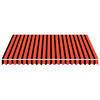 vidaXL Awning Top Sunshade Canvas Orange and Brown 3x2.5 m