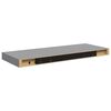 vidaXL Floating Wall Shelf Grey 60x23.5x3.8 cm MDF