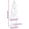 vidaXL Christmas Tree with Stand Brown 90 cm Solid teak wood