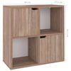 vidaXL Bookshelf Grey Sonoma 60x27.5x59.5 cm Engineered Wood