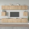 vidaXL 6 Piece TV Cabinet Set Sonoma Oak Engineered Wood
