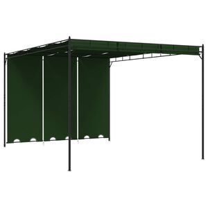 vidaXL Gazebo 4 x 3 x 2.3 m Green Polyester and Steel