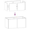 vidaXL Planter White 80x40x40 cm Cold-rolled Steel
