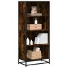 vidaXL Bookcase Smoked Oak 60x35x139 cm Engineered Wood