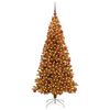 vidaXL Christmas Tree with 300 LEDs with Stand Gold 180 cm PET