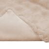 vidaXL Faux Rabbit Fur Blanket Olite Beige 150 x 220 cm Polyester