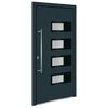 vidaXL Front Door Anthracite 110x210 cm Aluminium and PVC