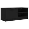 vidaXL TV Cabinet Black 80x35x36.5 cm Engineered Wood